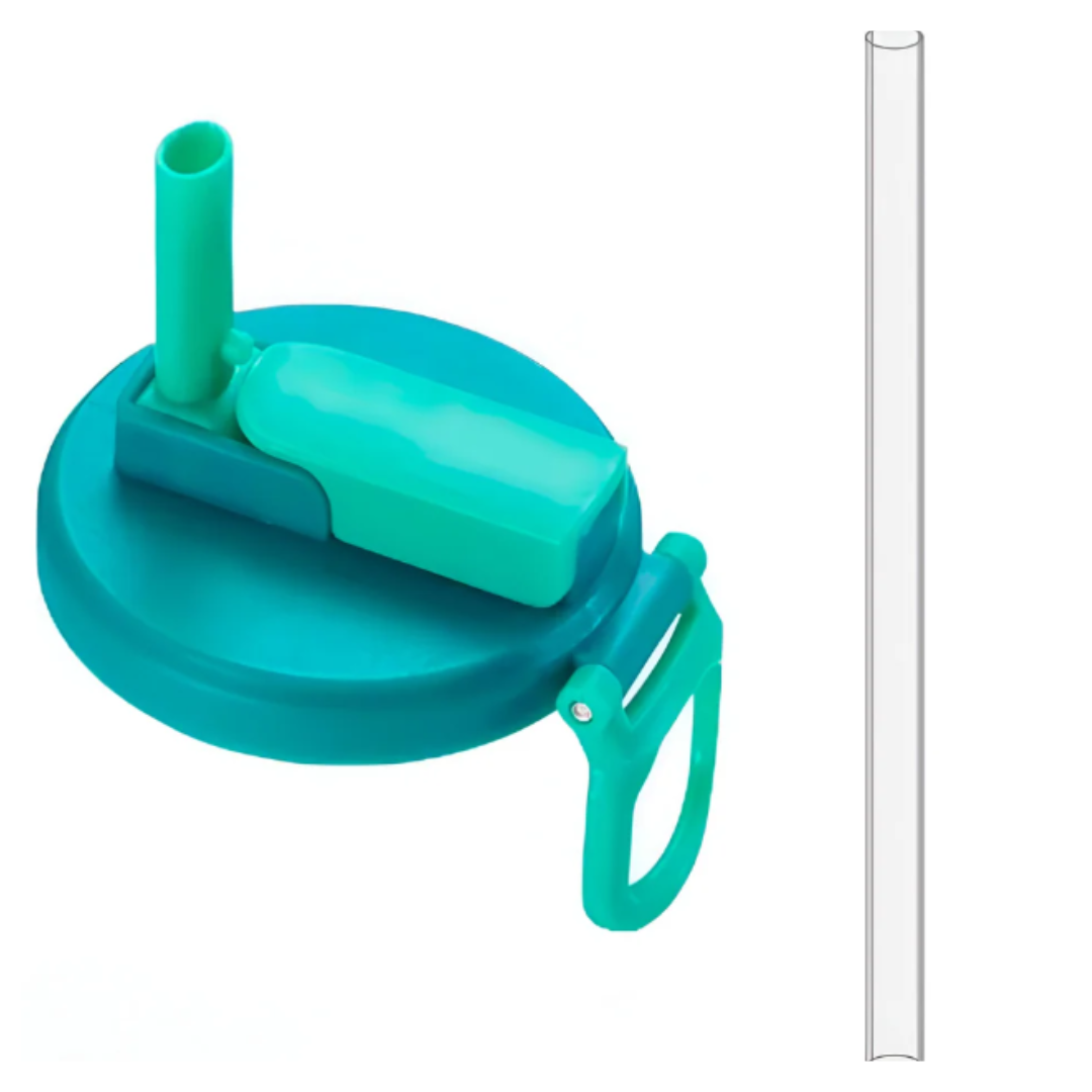 Tapa de Lata de refresco con pajita