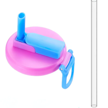 Tapa de Lata de refresco con pajita