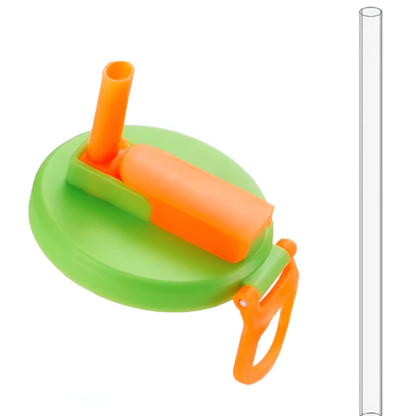 Tapa de Lata de refresco con pajita